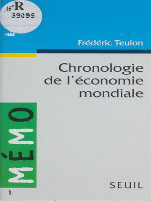 cover image of Chronologie de l'économie mondiale